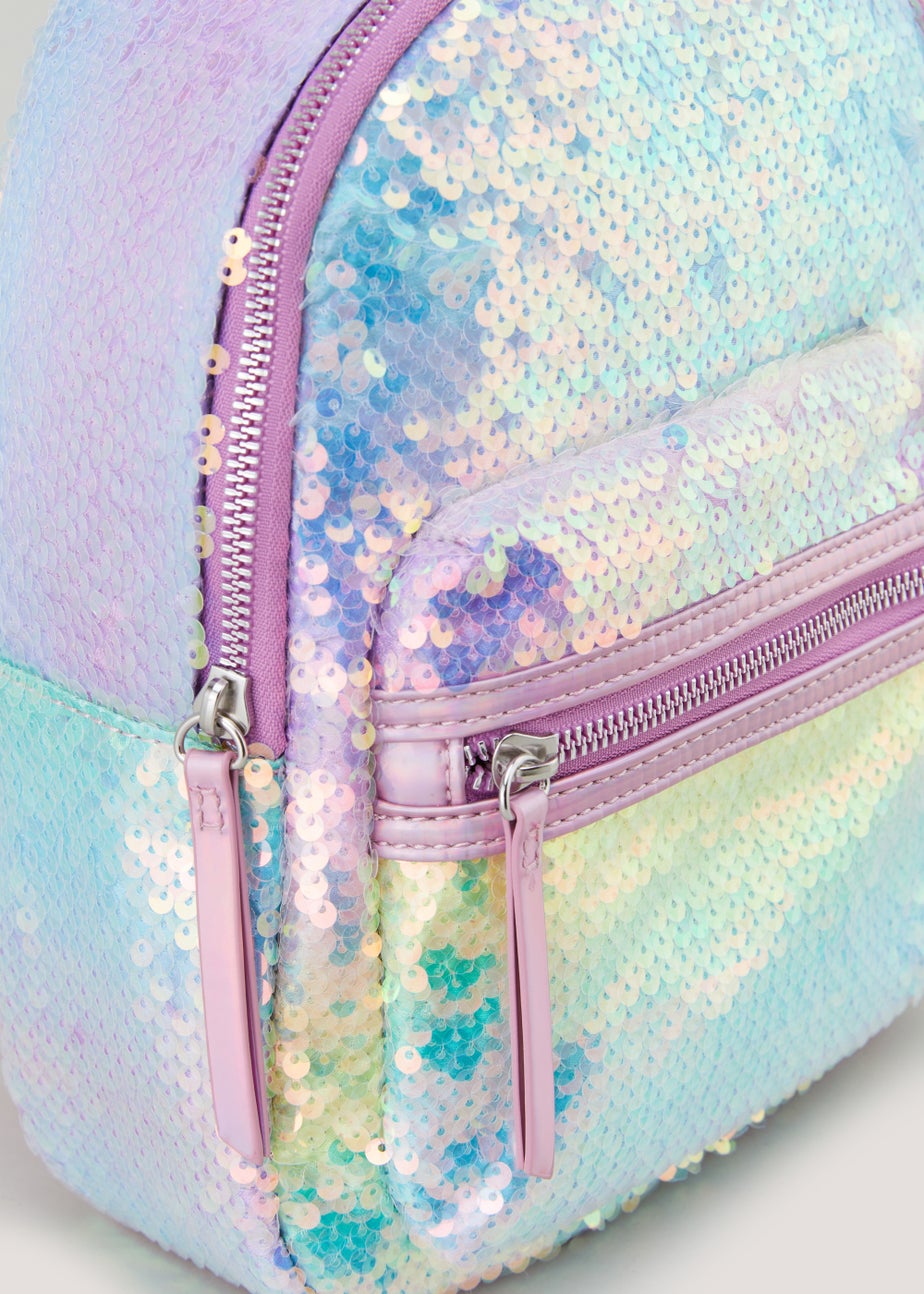 Girls Pink Sequin Backpack