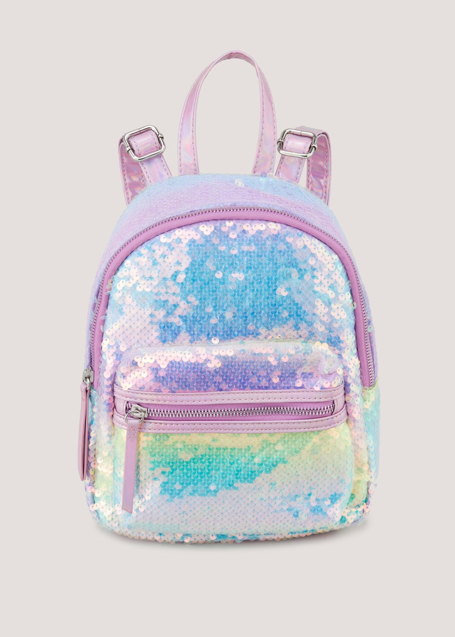 Girls Pink Sequin Backpack