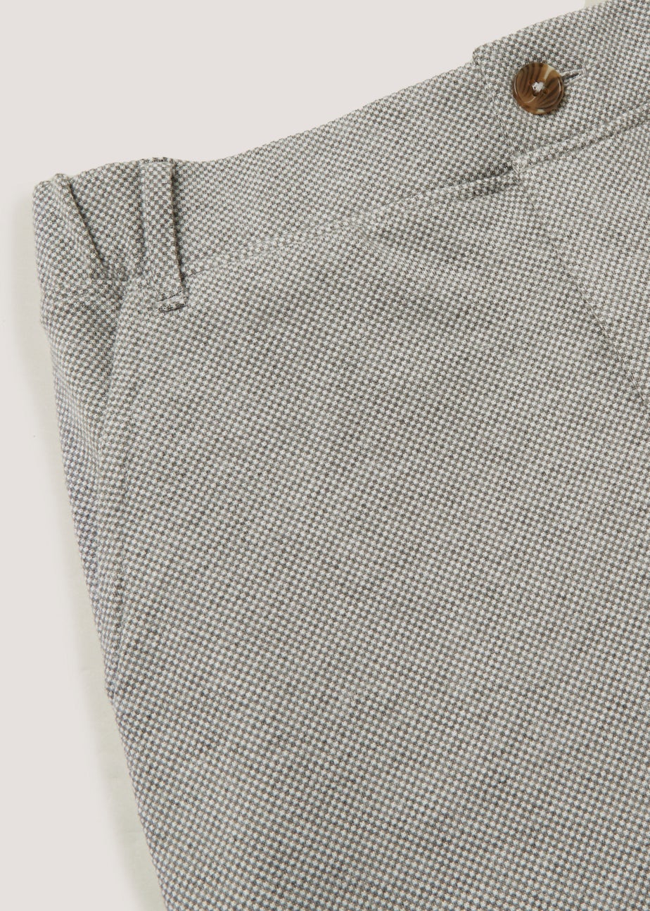 Boys Mini Me Grey Smart Jersey Shorts (4-13yrs)