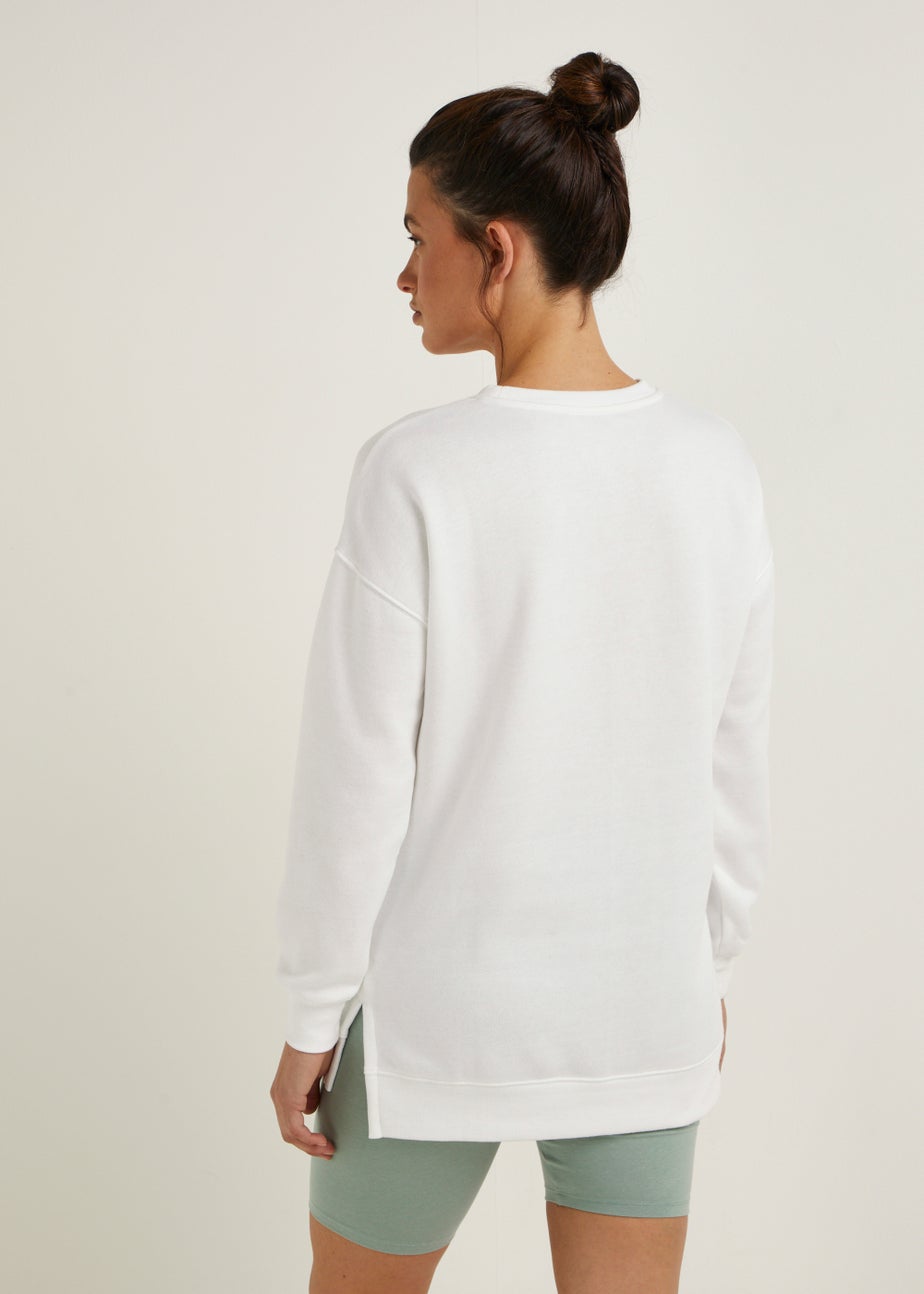 White Longline Sweatshirt