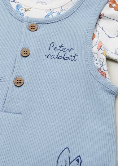 Baby Blue Peter Rabbit Dungarees & Top Set (Newborn-18mths)
