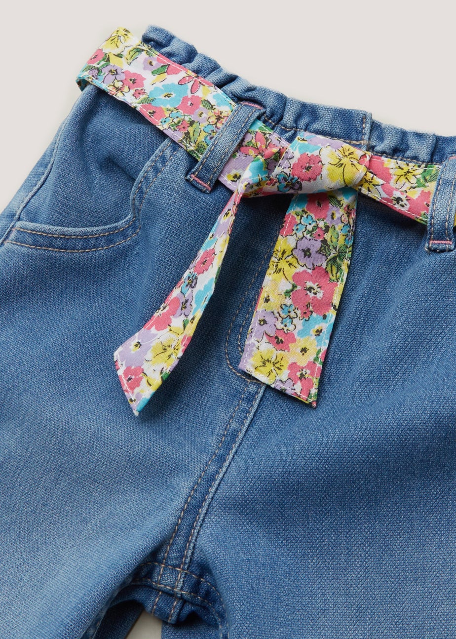 Girls Midwash Jeans with Headband Set (9mths-6yrs)
