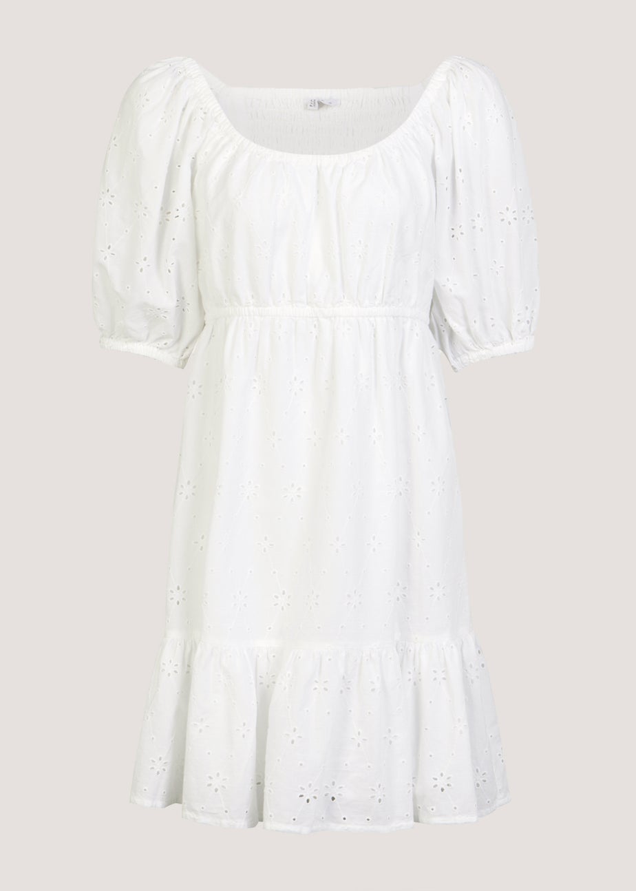 White Schiffley Mini Dress