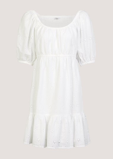 White Schiffley Mini Dress