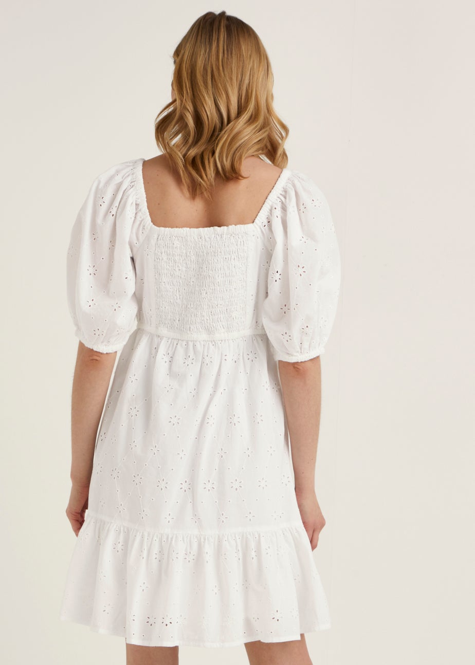 White Schiffley Mini Dress