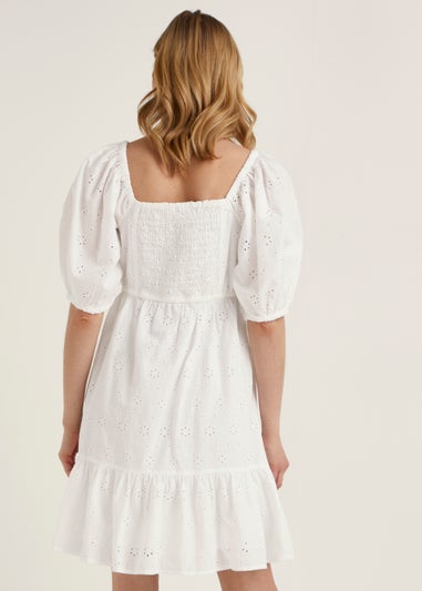 White Schiffley Mini Dress