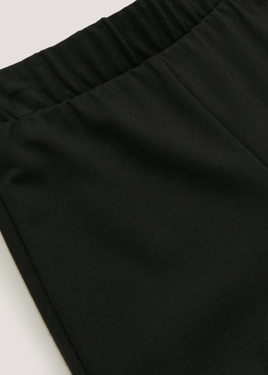 Girls Black Stretch Flared School Trousers (8-16yrs)
