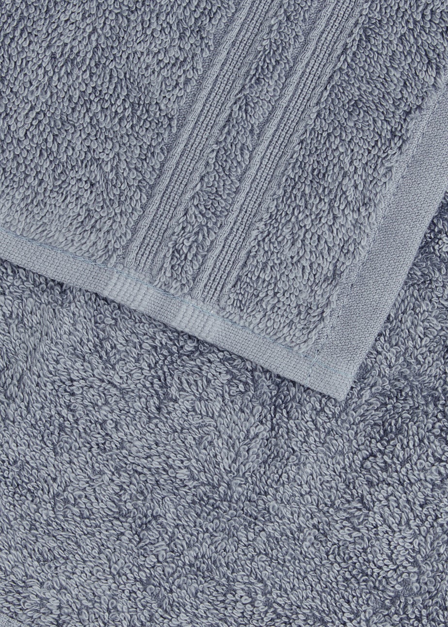 4 Pack Blue 100% Egyptian Cotton Face Cloths