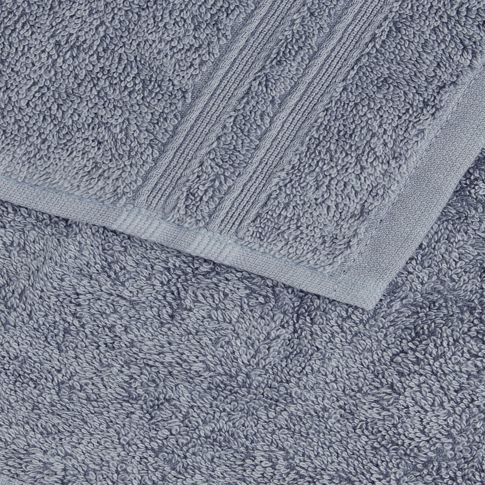 4 Pack Blue 100% Egyptian Cotton Face Cloths