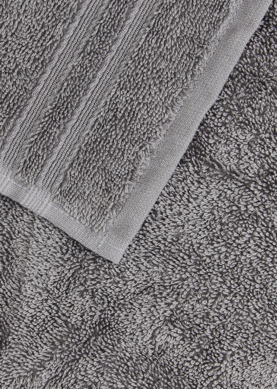 4 Pack Dark Grey 100% Egyptian Cotton Face Cloths