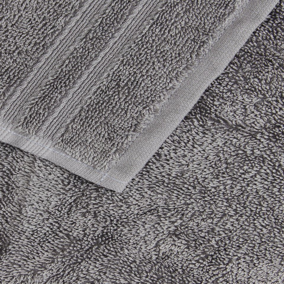 4 Pack Dark Grey 100% Egyptian Cotton Face Cloths