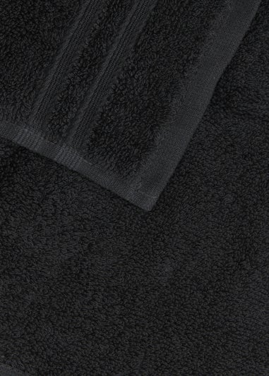 4 Pack Black 100% Egyptian Cotton Face Cloths