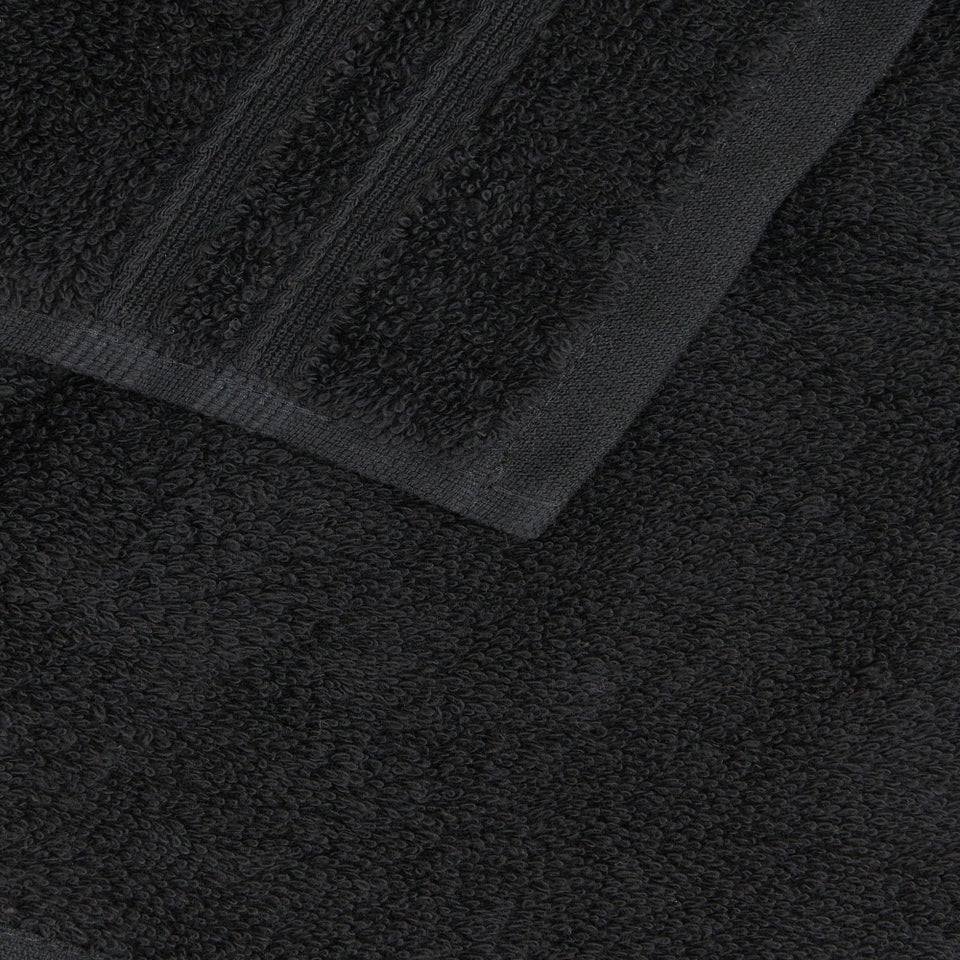 4 Pack Black 100% Egyptian Cotton Face Cloths