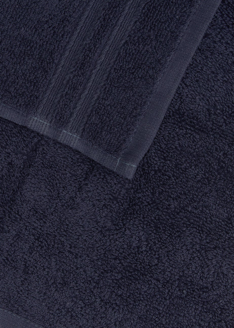 4 Pack Navy 100% Egyptian Cotton Face Cloths