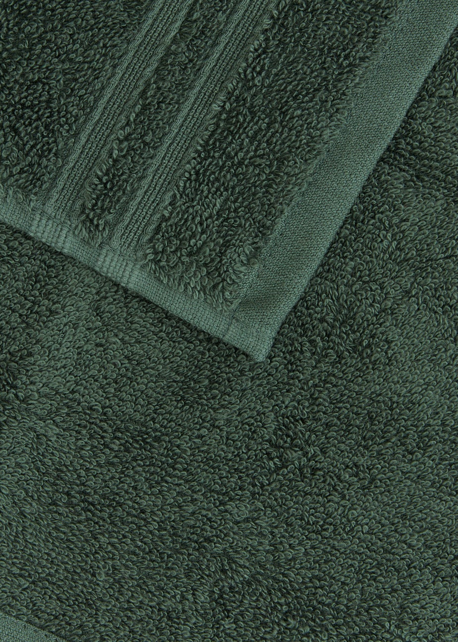 4 Pack Tropical Green 100% Egyptian Cotton Face Cloths