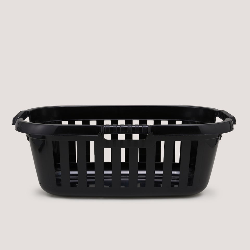 Black Plastic Laundry Basket
