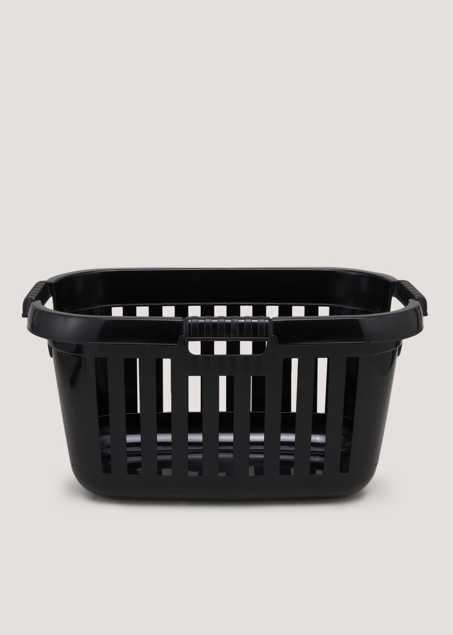 Black Plastic Laundry Basket