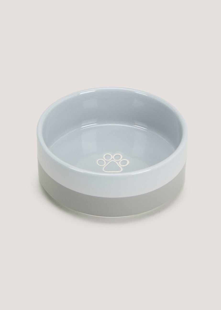 Grey Ceramic Pet Bowl (15cm)