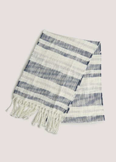 Blue & White Stripe Table Runner