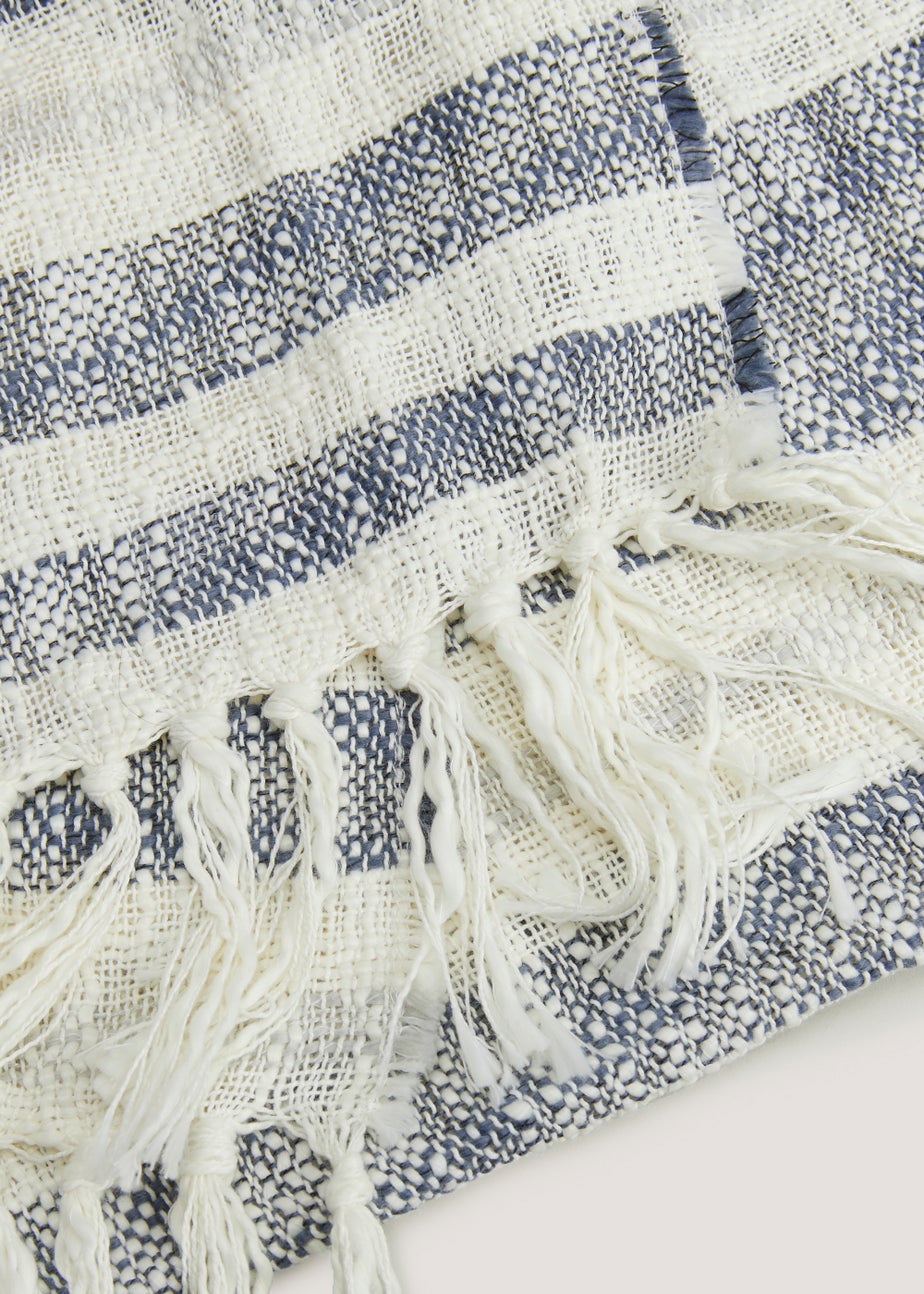 Blue & White Stripe Table Runner