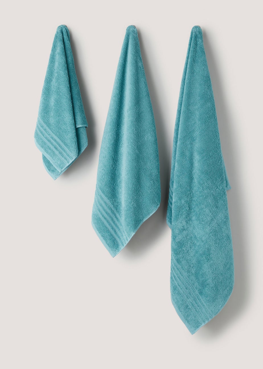 Blue 100% Egyptian Cotton Towels