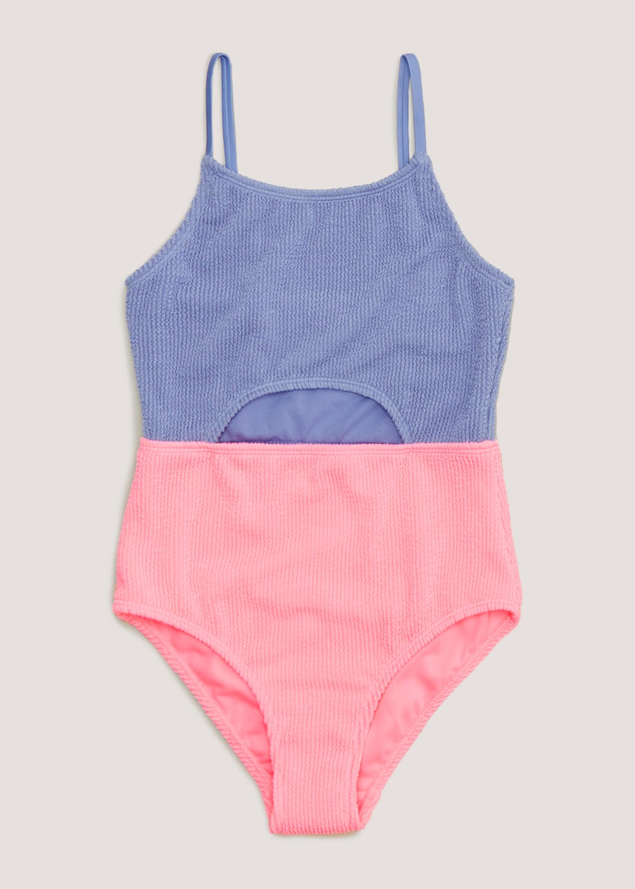 Girls Candy Couture Colour Block Swimming Costume (9-16yrs)