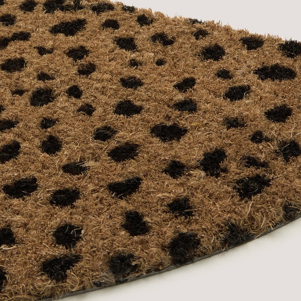 Dash Print Semi Circle Doormat