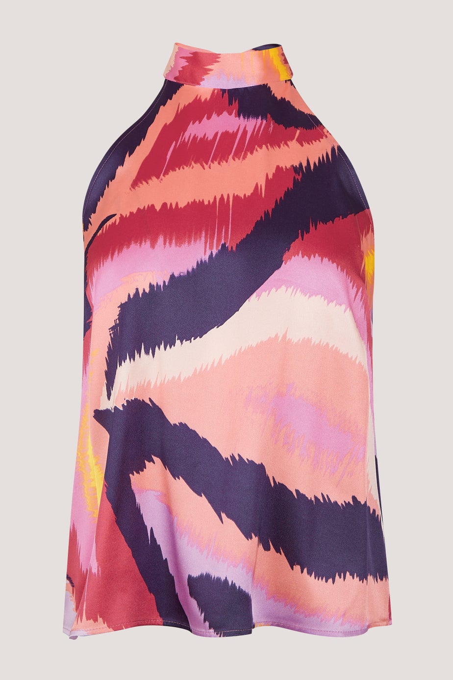 Et Vous Pink Tie Dye High Apex Co-Ord Top