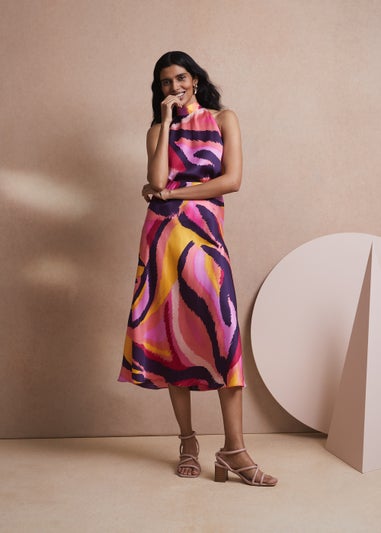 Et Vous Pink Tie Dye High Apex Co-Ord Top