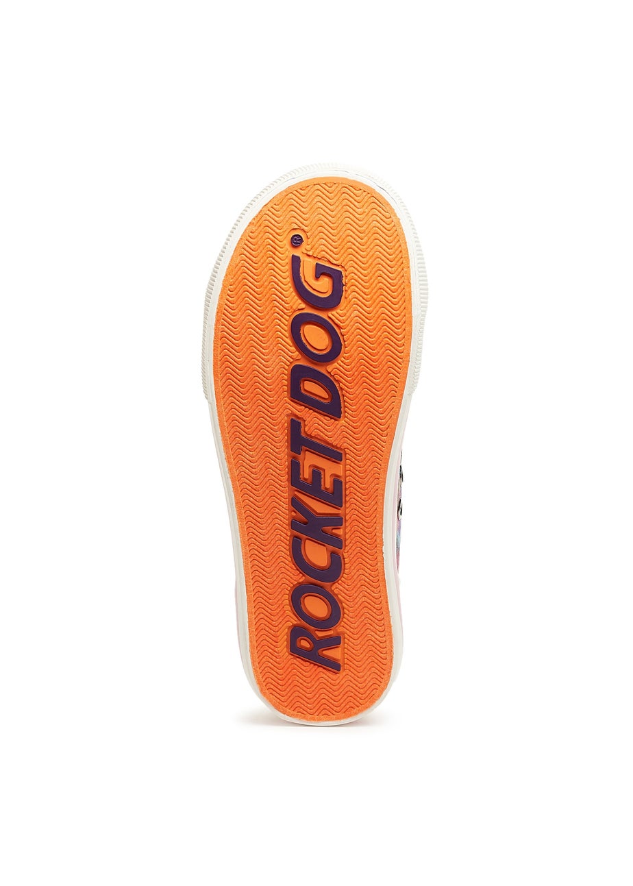 Rocket Dog Jazzin Candy Pink Tie Dye Canvas Trainers