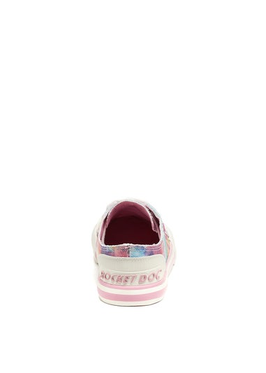 Rocket Dog Jazzin Candy Pink Tie Dye Canvas Trainers