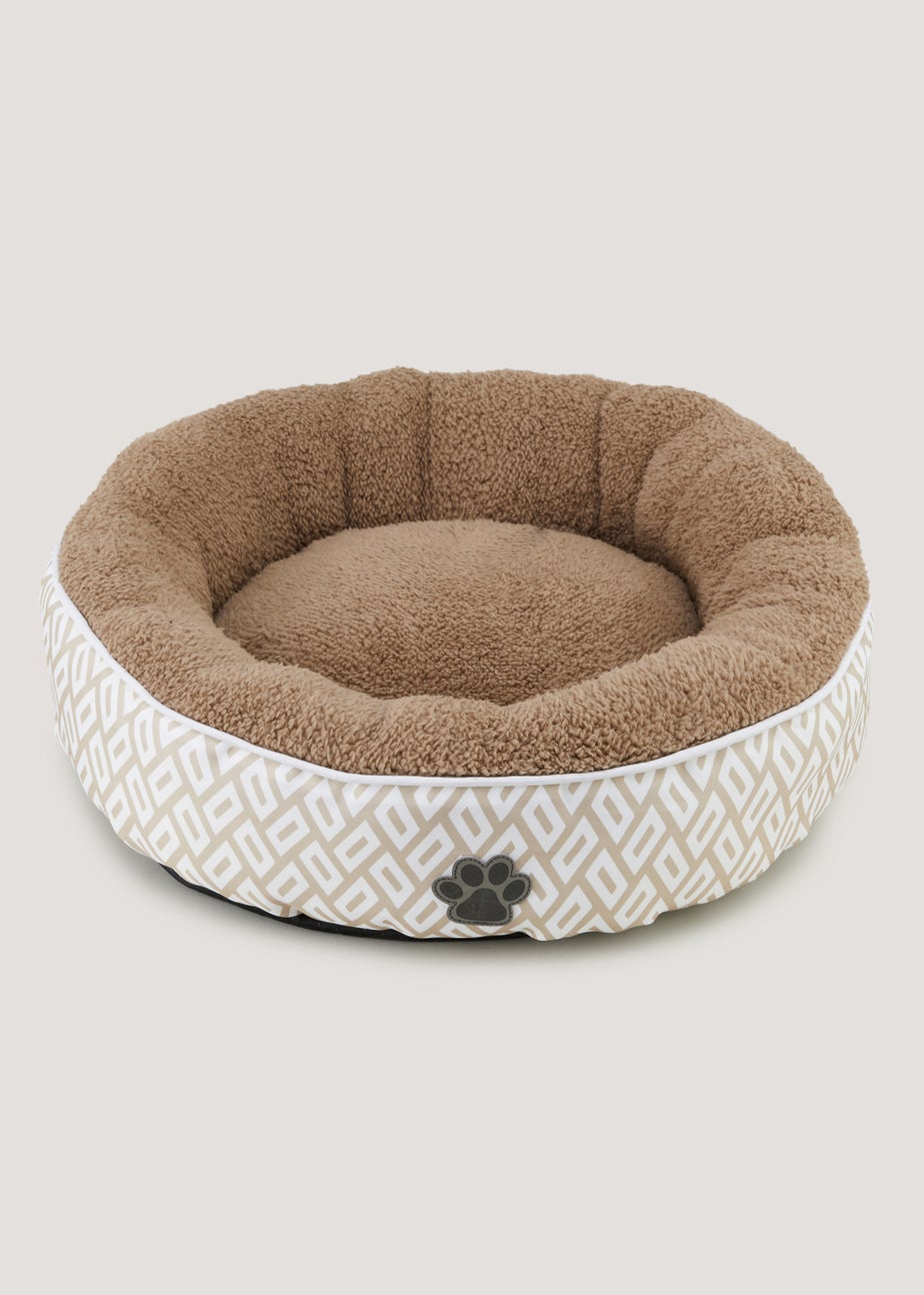 Natural Geo Round Pet Bed (50cm x 15cm)
