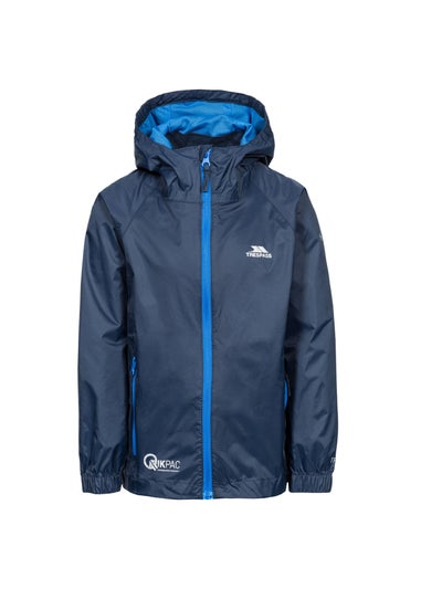 Kids Trespass Qikpac Navy Jacket (2-12yrs)