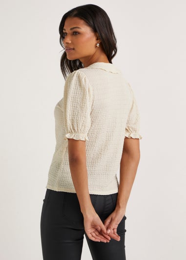 JDY Isabella Cream Top