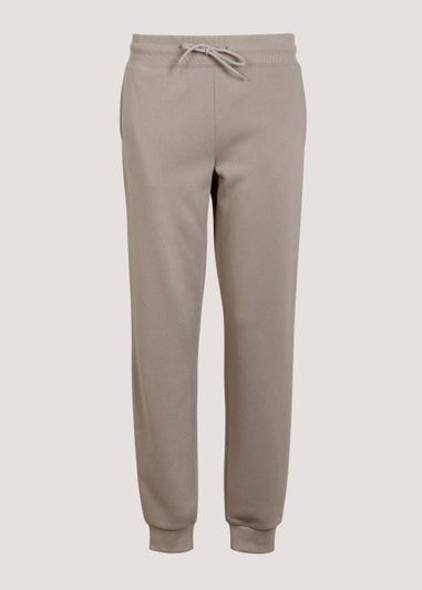 Beige Tapered Joggers