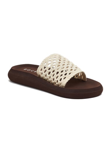 Rocket Dog Sunset Natural Woven Sliders