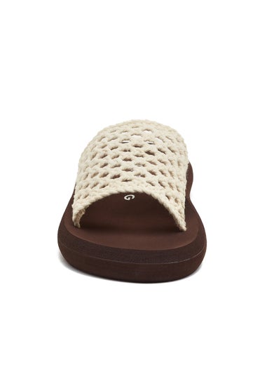 Rocket Dog Sunset Natural Woven Sliders