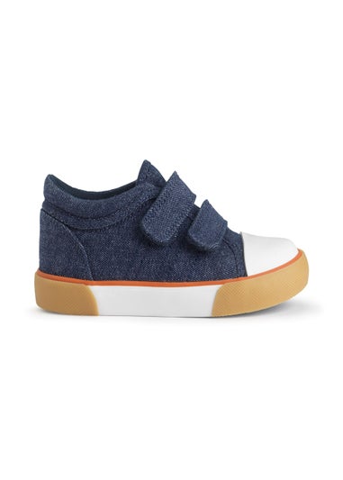 Start-Rite Blue Sandcastle Riptape Canvas Shoes