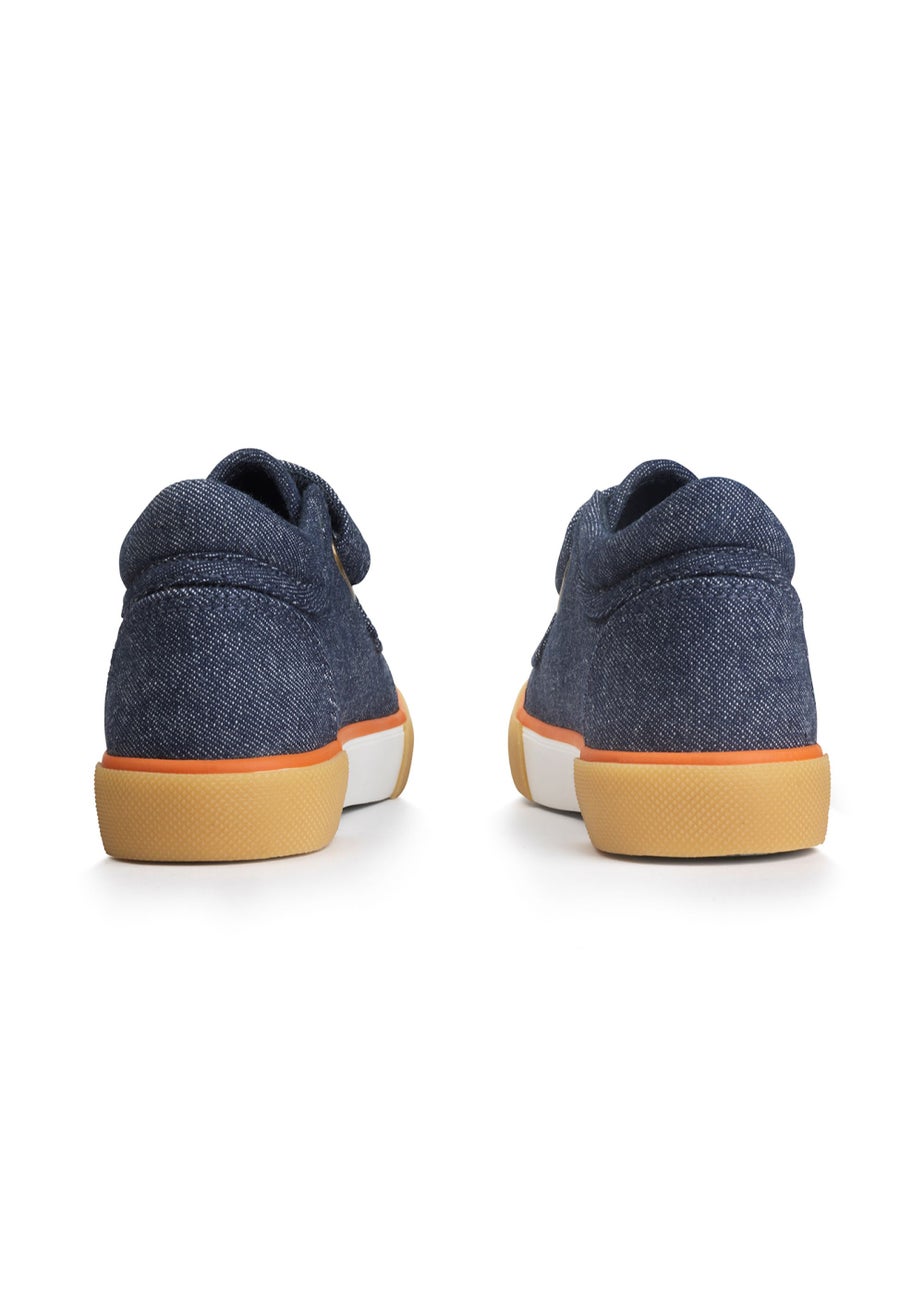 Start-Rite Blue Sandcastle Riptape Canvas Shoes