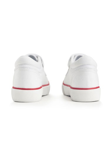 Start-Rite White Sandcastle Riptape Canvas Shoes