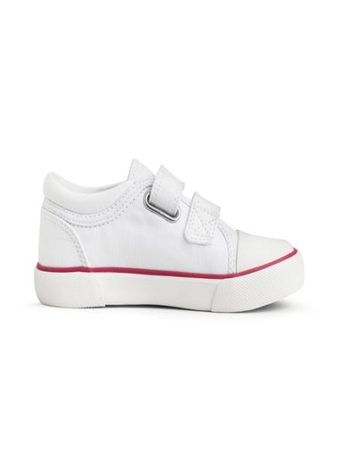 Start-Rite White Sandcastle Riptape Canvas Shoes