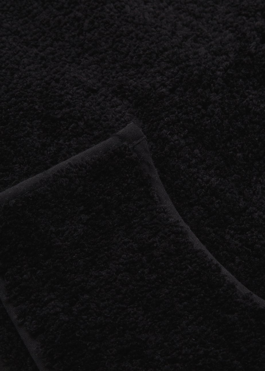 Black Quick Dry Bath & Pedestal Mat