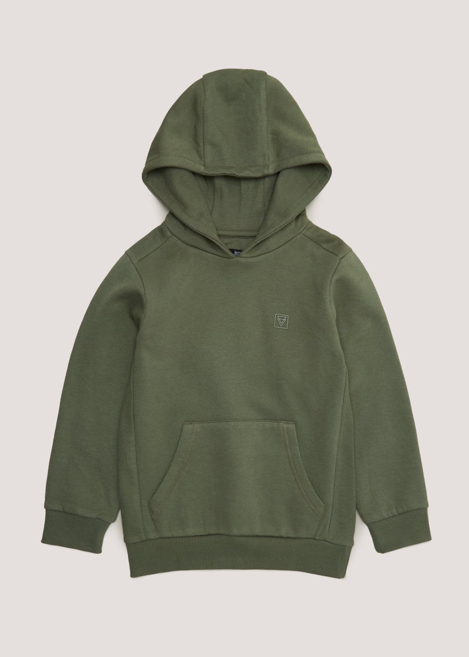 Boys Khaki Mesh Hoodie (4-15yrs)