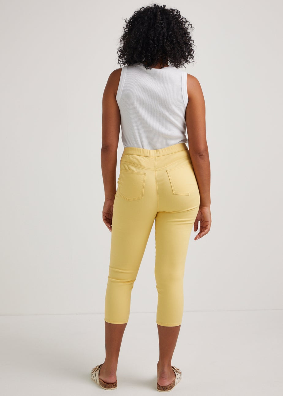Rosie Yellow Cropped Pull On Jeggings