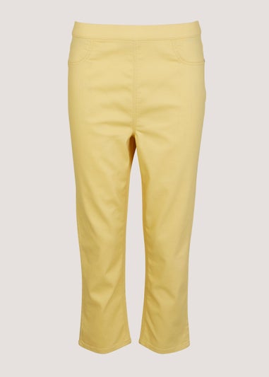 Rosie Yellow Cropped Pull On Jeggings