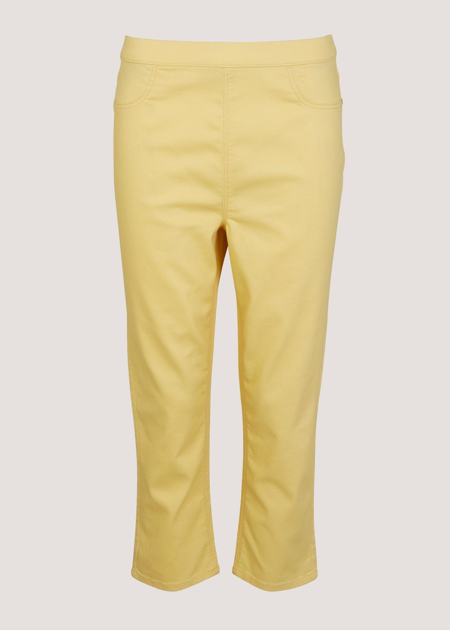 Rosie Yellow Cropped Pull On Jeggings