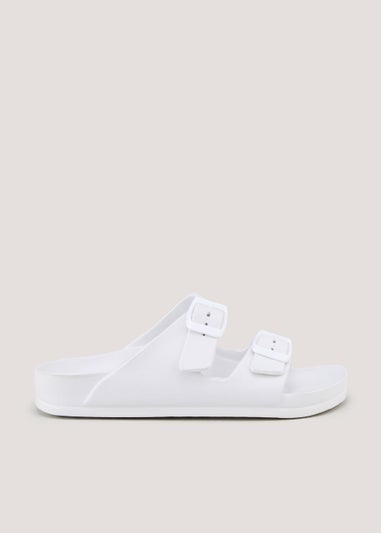 White Footbed Sandals