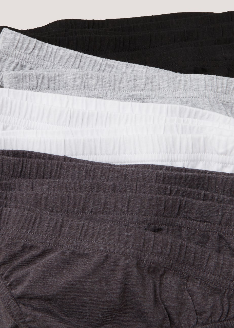 Boys 10 Pack Black Briefs (2-13yrs)