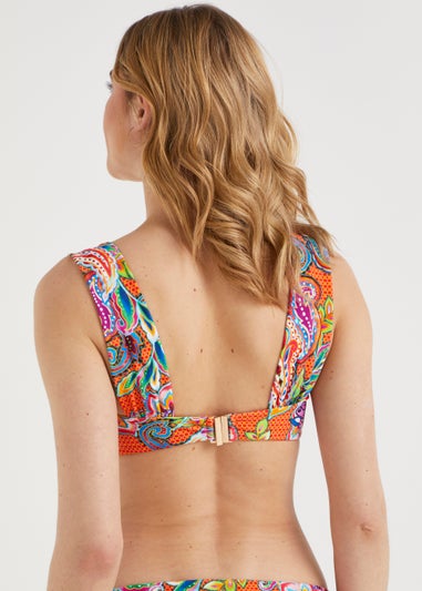 Be Beau Multicoloured Paisley Bikini Top