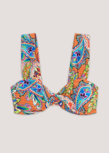 Be Beau Multicoloured Paisley Bikini Top